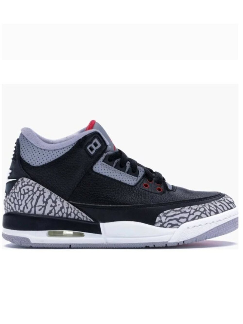 Nike Air Jordan 3 Retro Black Cement Youth 6.5Y EUR39 Sneakers OG Y2K
